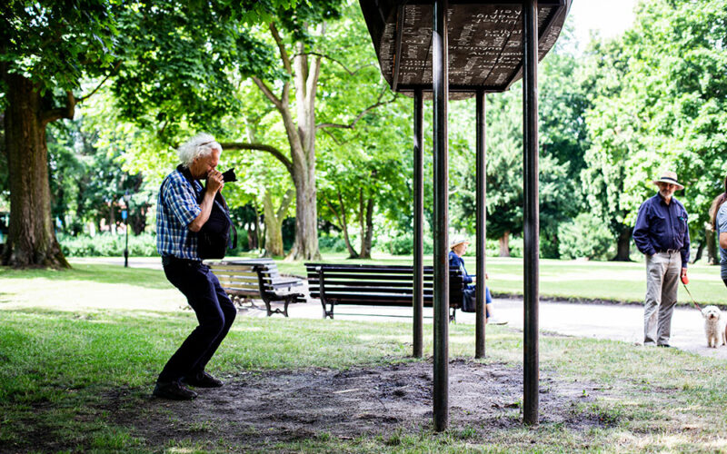 Fotograf im Park